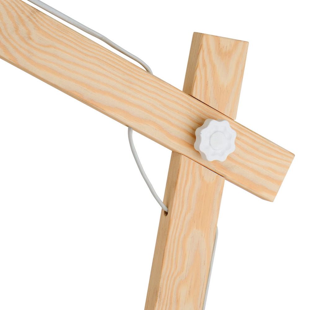 Lampa stojąca Oslo z białym kloszem