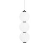 Wisząca lampa Tama z pionowymi szklanymi kloszami