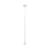 Wisząca lampa Arrow w białym kolorze z wydłużonym kloszem