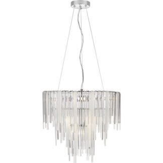 Kaskadowy żyrandol Athena z siedmioma punktami świetlnymi