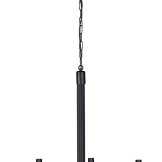 Czarna, wisząca lampa Perseo w dużym rozmiarze