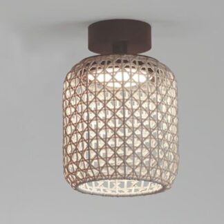 Beżowa lampa sufitowa Nans PF/21 Outdoor o klasie szczelności IP54