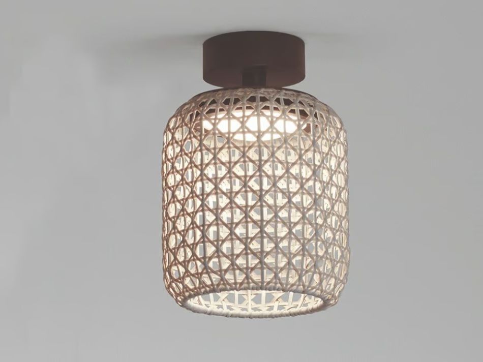 Beżowa lampa sufitowa Nans PF/21 Outdoor o klasie szczelności IP54