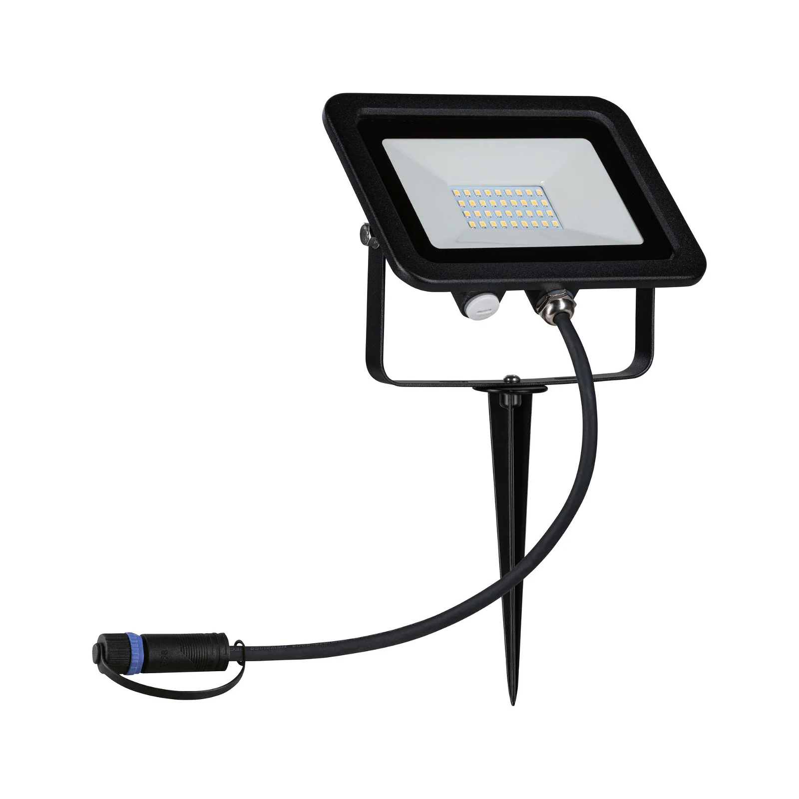 Mocny ogrodowy reflektor Flood Spot Plug&Shine o jasności 1400 lm i klasie szczelności IP65