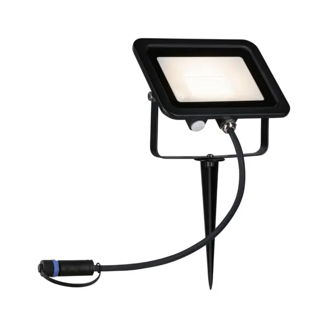 Mocny ogrodowy reflektor Flood Spot Plug&Shine o jasności 1400 lm i klasie szczelności IP65