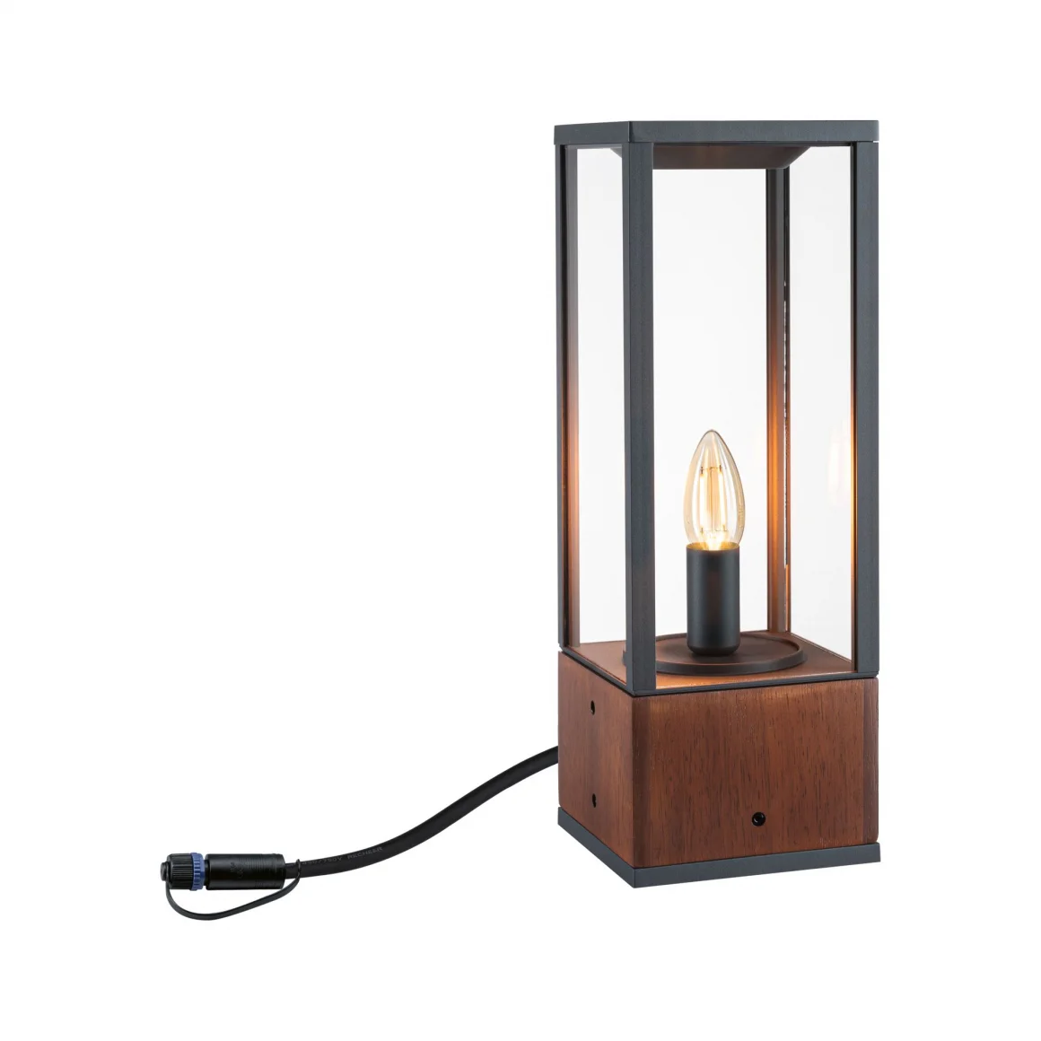 Ogrodowa lampa Venea Plug&Shine o klasie ochrony IP44