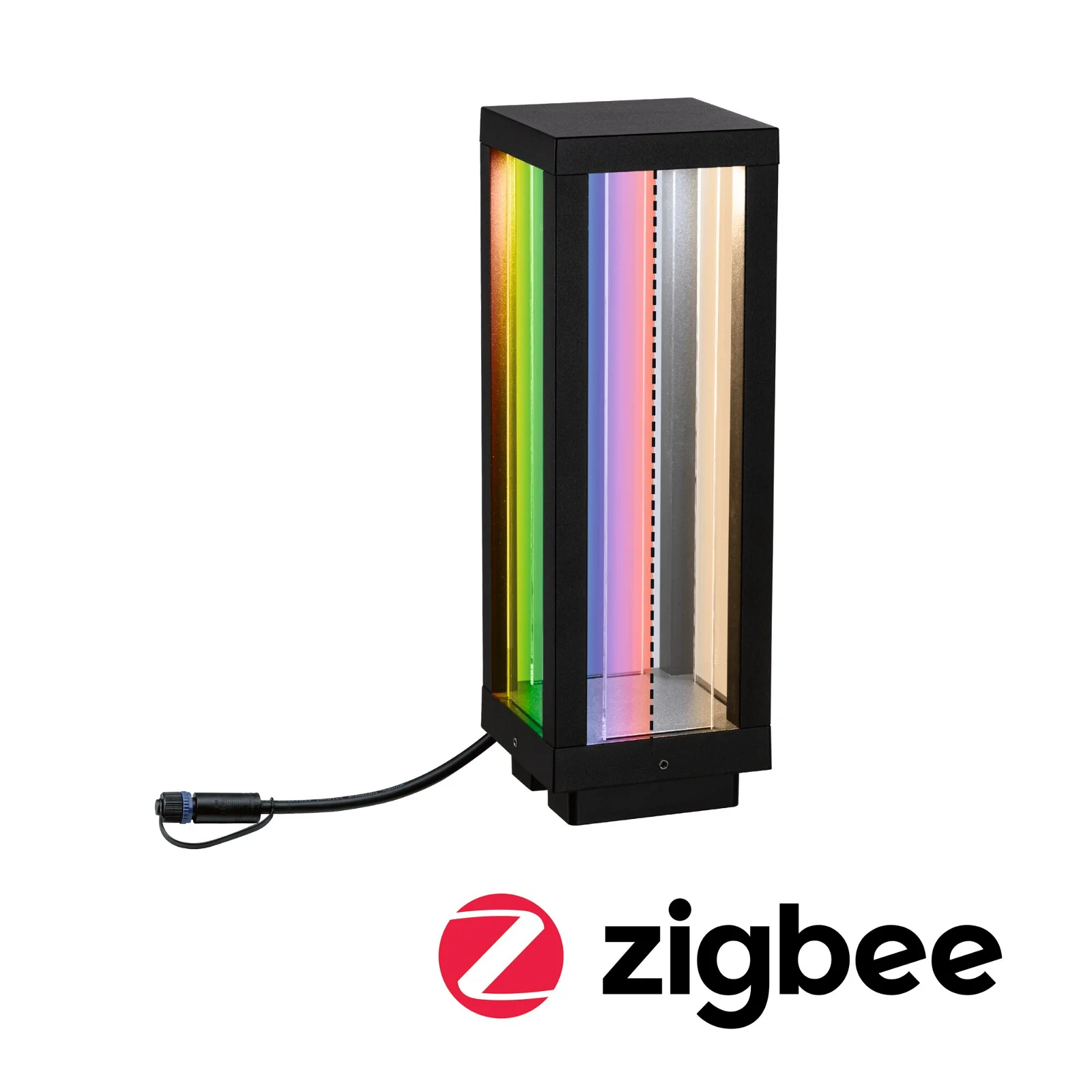 Ogrodowa latarnia Classic Plug&Shine z funkcją RGB i klasą ochrony IP44