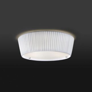 Biała, kompaktowa lampa sufitowa Plafonet 43