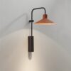 Loftowy kinkiet Platet A/02 w kolorze terakoty