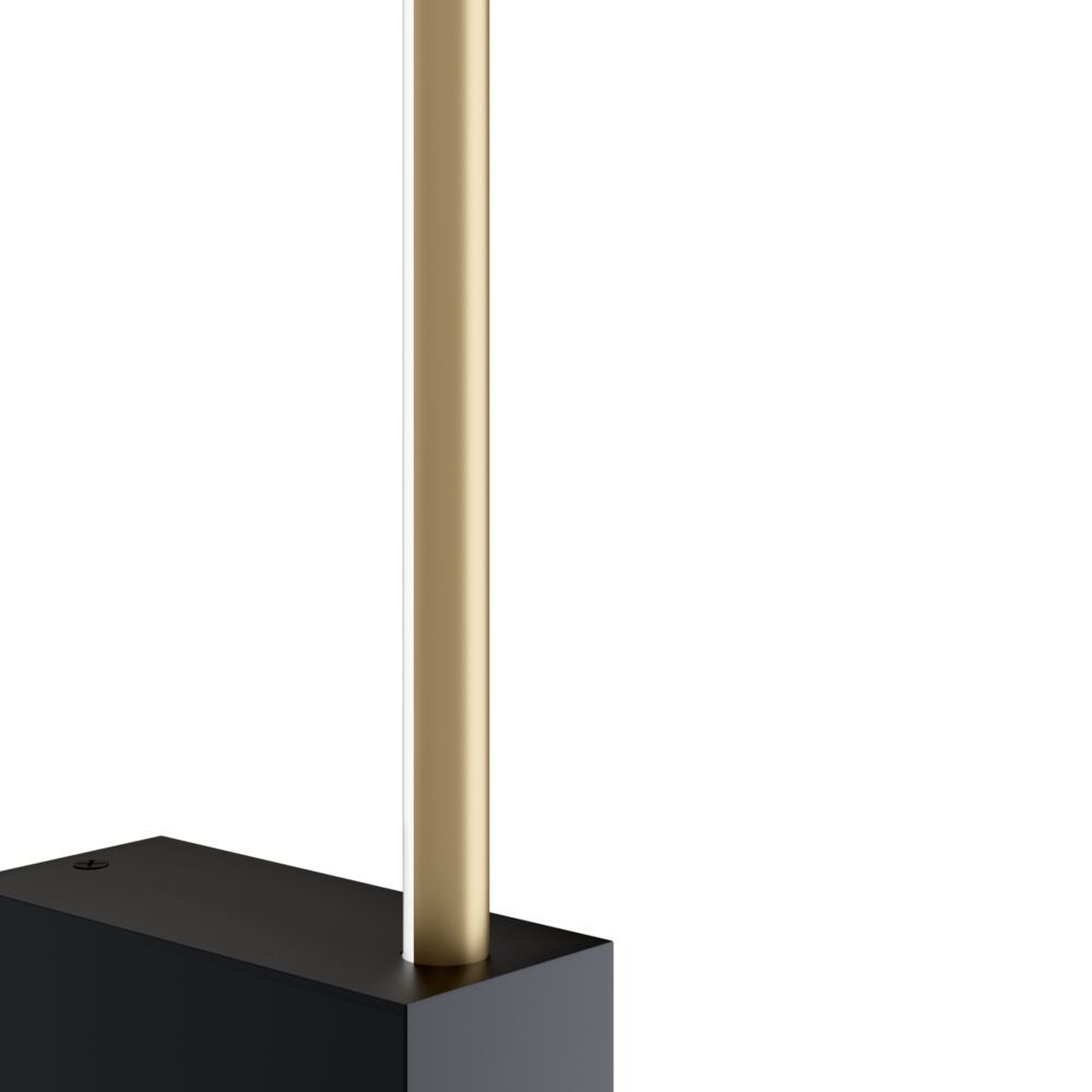 Złoto-czarny kinkiet ścienny Pars