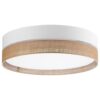 Lampa sufitowa Linobianco w odcieniach bieli i brązu