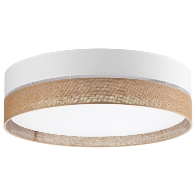 Lampa sufitowa Linobianco w odcieniach bieli i brązu