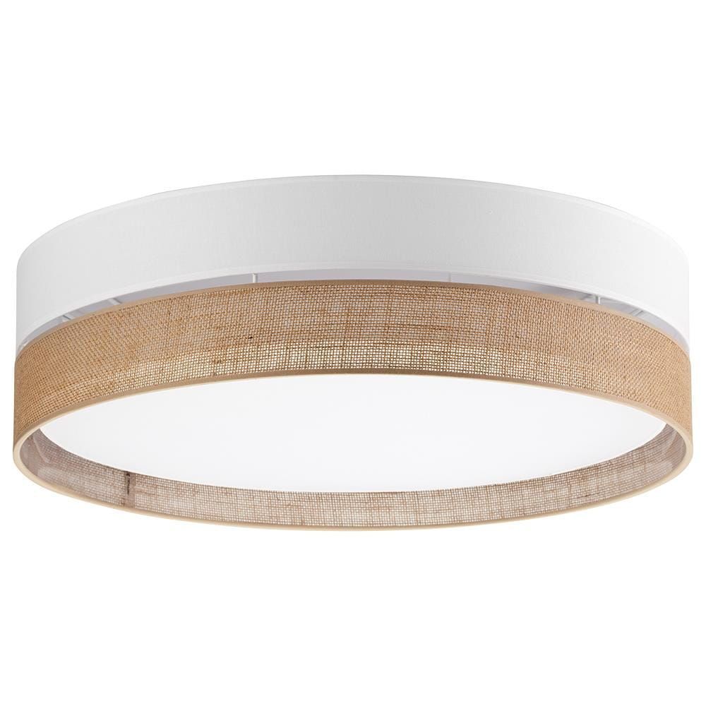 Lampa sufitowa Linobianco w odcieniach bieli i brązu