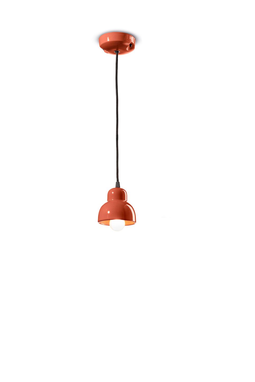 Pomarańczowa, mała lampa wisząca Berimbau C2610