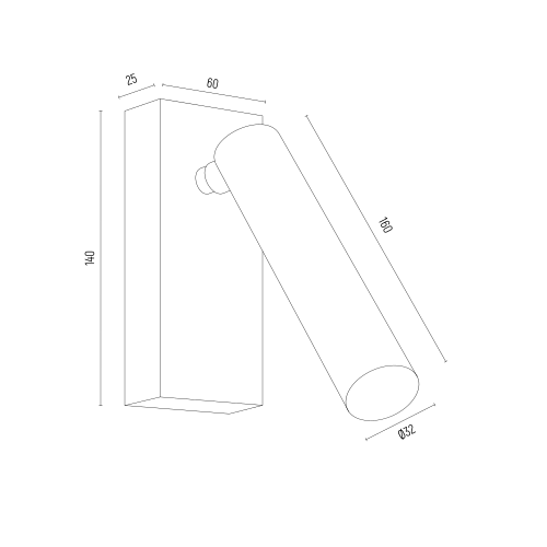 Kinkiet ścienny Rio w zielonym odcieniu z oświetleniem LED