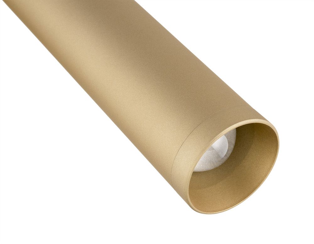 Złoty kinkiet LED Rio o dekoracyjnym designie