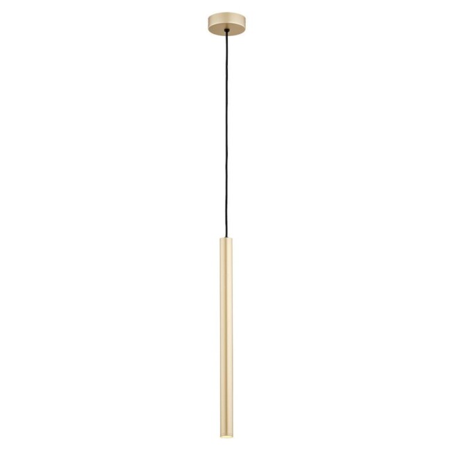 Minimalistyczna złota lampa wisząca Rio z oświetleniem LED