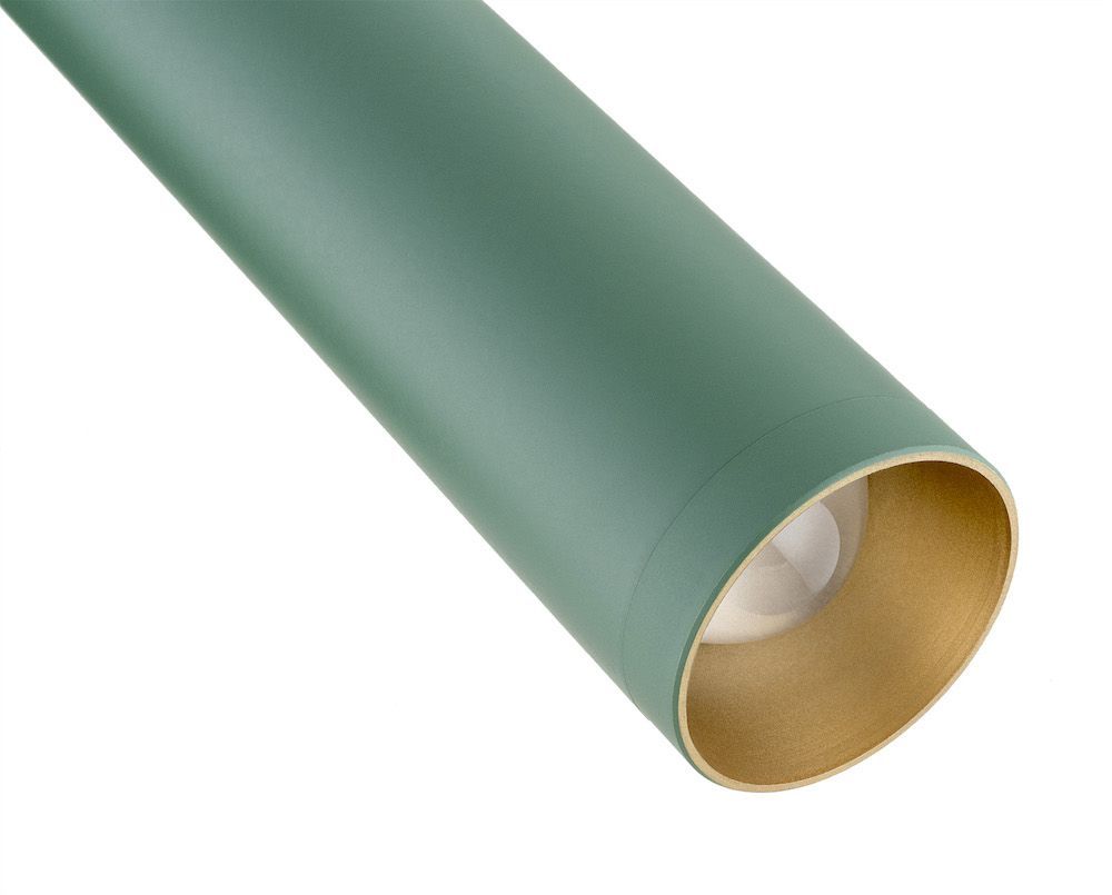 Kinkiet ścienny Rio w zielonym odcieniu z oświetleniem LED