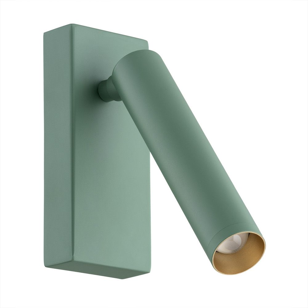 Kinkiet ścienny Rio w zielonym odcieniu z oświetleniem LED