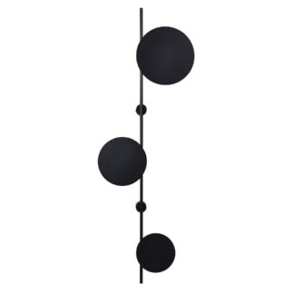 Stylowy kinkiet Rega z trzema czarnymi okręgami