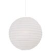 Okrągła wisząca lampa Riso 48 z papierowym kloszem