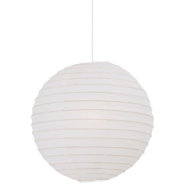 Okrągła wisząca lampa Riso 48 z papierowym kloszem