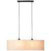 Duża wisząca lampa Romm z jasnego drewna