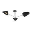 Lampa sufitowa Sebastian z czarnymi kloszami