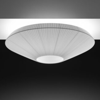 Plisowana biała lampa sufitowa Siam 80