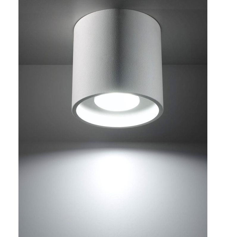 Nowoczesna biała lampa sufitowa Orbis