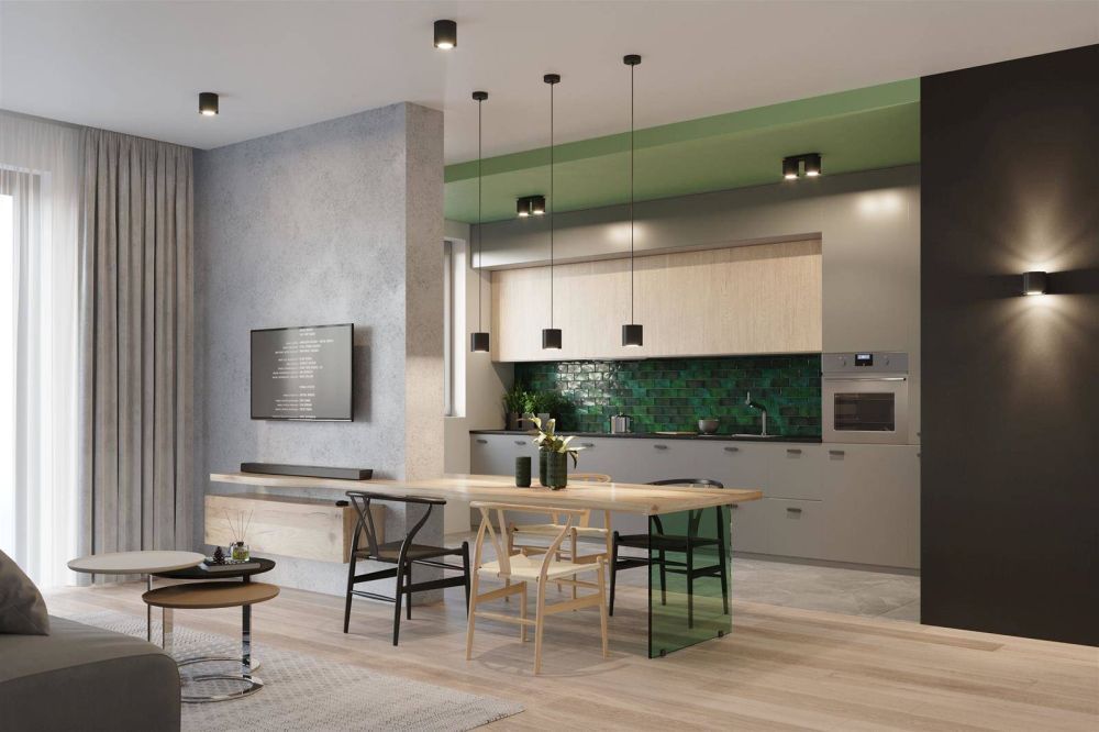 Czarny kinkiet Orbis emitujący światło w górę i w dół