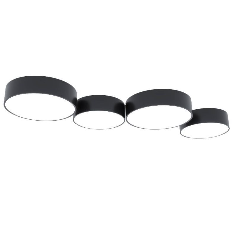 Nowoczesna czarna lampa sufitowa Arena