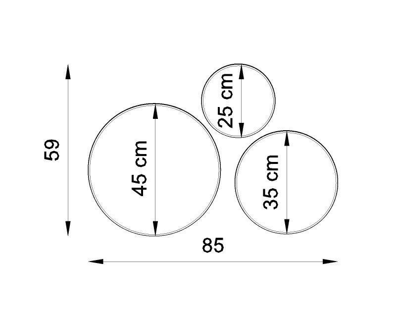 Nowoczesna czarna lampa sufitowa Arena