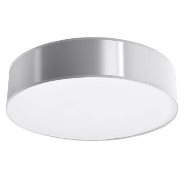 Nowoczesna lampa sufitowa Arena z kloszem w kolorze szarym