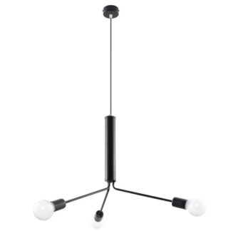 Metalowy żyrandol Duomo w kolorze czarnym