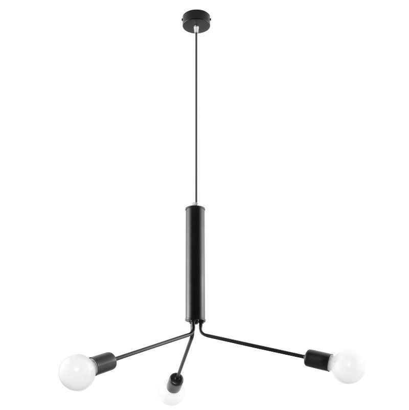 Metalowy żyrandol Duomo w kolorze czarnym