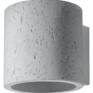 Kinkiet Orbis z betonu, emitujący światło w górę i w dół