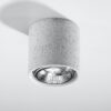 Betonowa lampa sufitowa Cullo o średnicy 14 cm