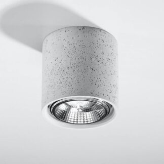 Betonowa lampa sufitowa Cullo o średnicy 14 cm