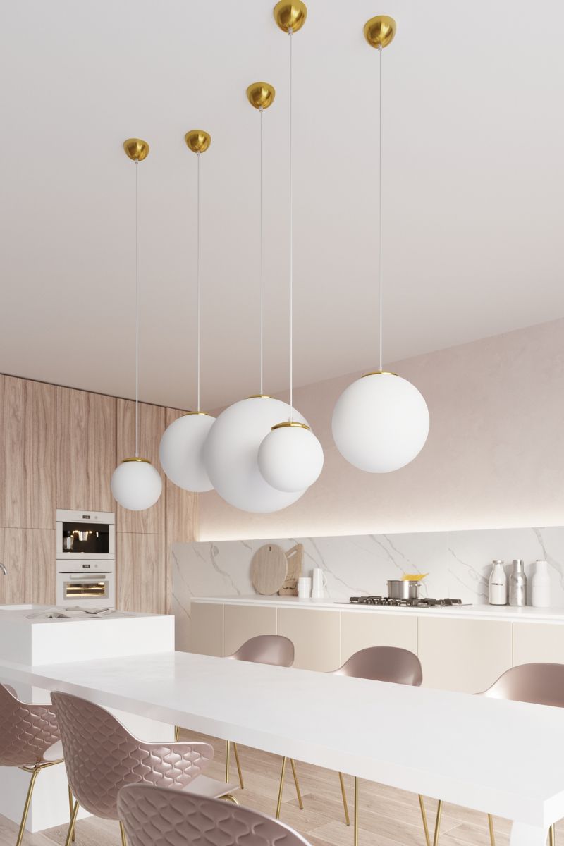 Złota lampa wisząca Ugo 20