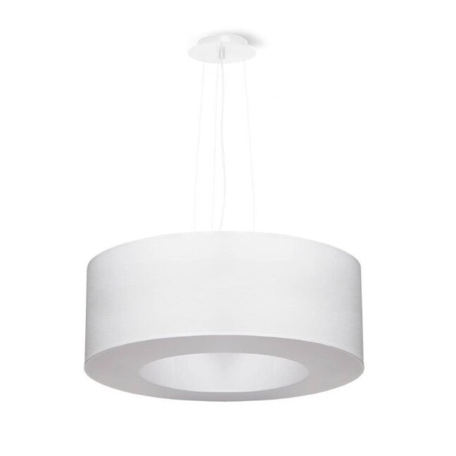 Biała, nowoczesna lampa wisząca Saturno 50