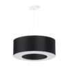 Czarna lampa wisząca Saturno 50