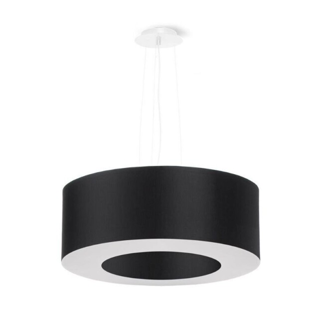 Czarna lampa wisząca Saturno 50
