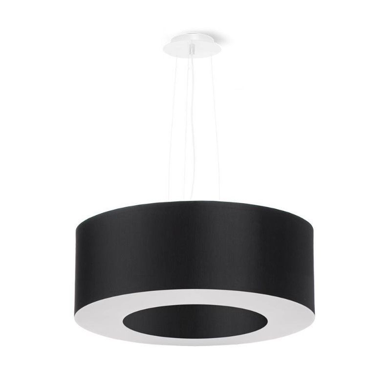 Czarna lampa wisząca Saturno 50