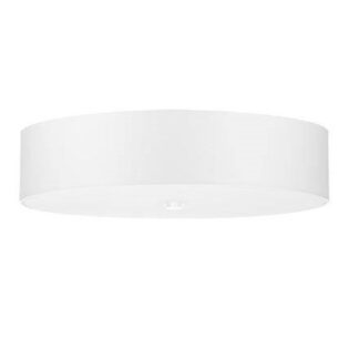 Duży plafon Skala z abażurem wykonanym z tkaniny