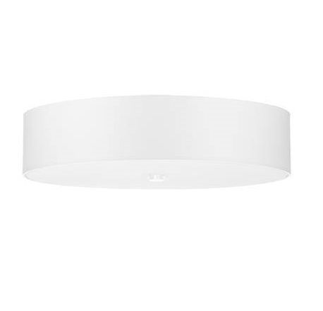 Duży plafon Skala z abażurem wykonanym z tkaniny