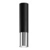 Elegancka sufitowa lampa Loopez w czerni i chromie