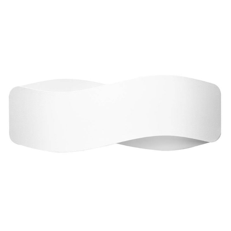 Biały kinkiet Tila 40 o dekoracyjnym charakterze