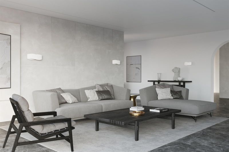 Nowoczesna biała lampa ścienna Tila 30