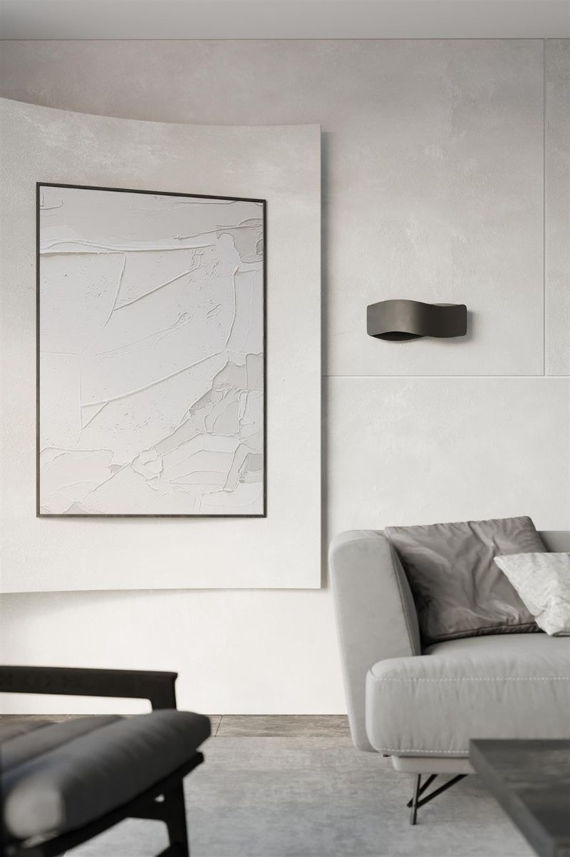 Unikalny czarny kinkiet Tila 30